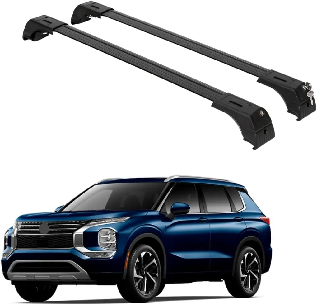 Roof Rack Cross Bars for 2022-2026 Mitsubishi Outlander & Outlander PHEV (Not fit for Outlander Sport) | Lockable Aluminum Cross