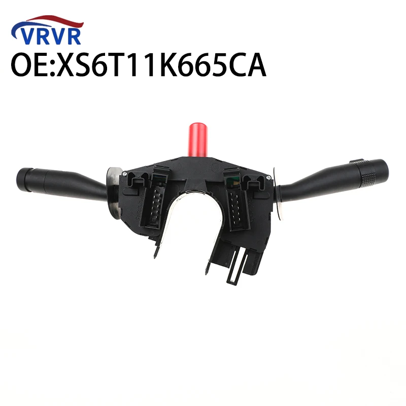 XS6T11K665CA XS6T-11K665-CA Interruptor de Seta da Coluna de Direção e Interruptor do Limpador de Para-brisa para Ford Fiesta 1999-2002, para Ka e Puma