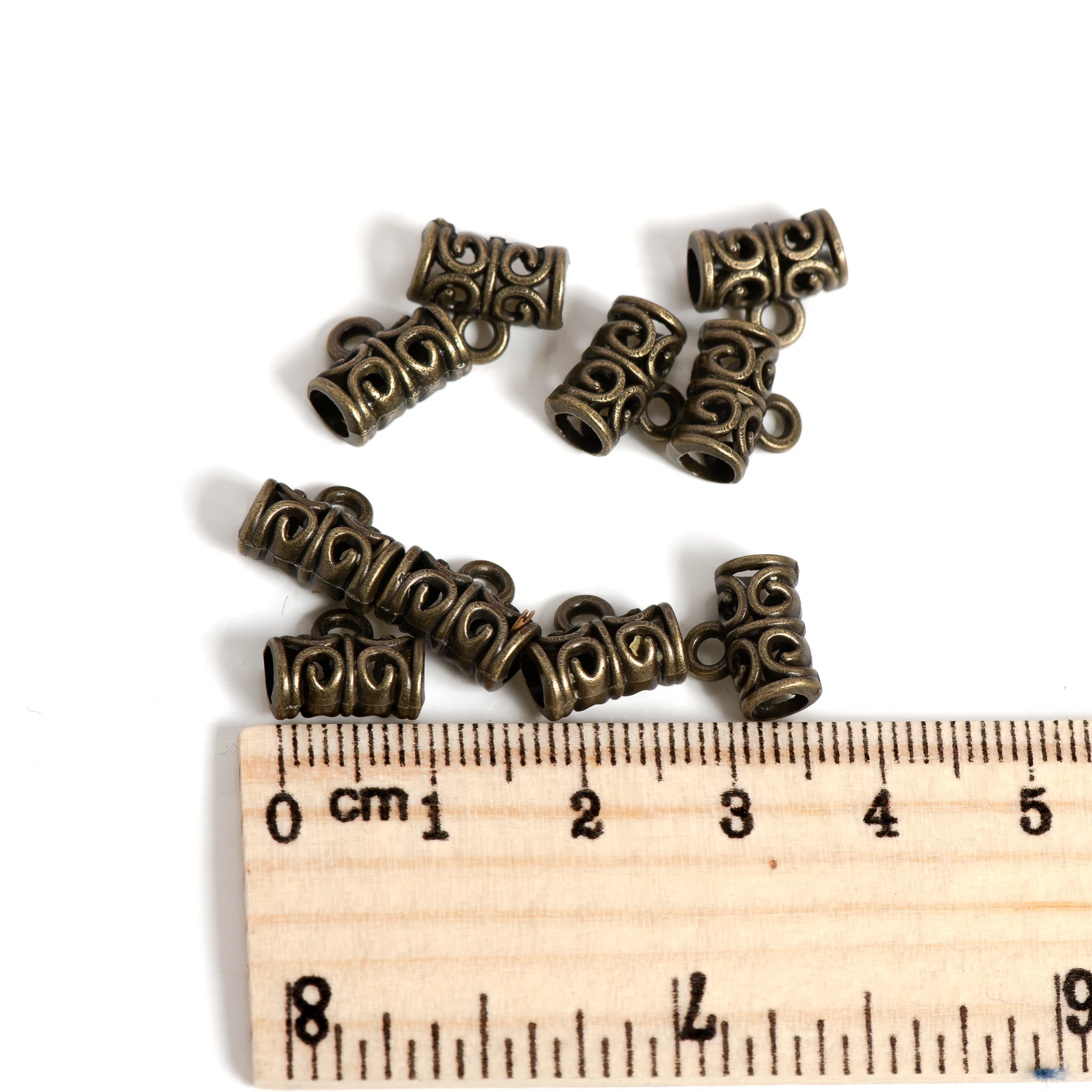Jewelry finding & components parts Handmade beaded material diy jewelry accessories Tibetan bend pendant drop #JZ229
