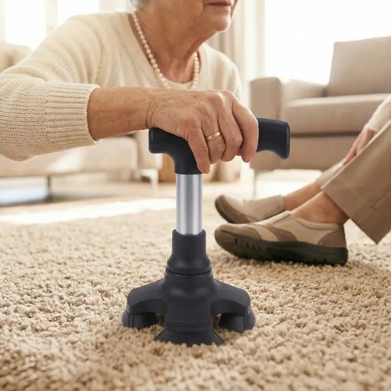 Crutch Tip Rubber Non Slip Walking Stick Feet Protector for  and Daily Outdoor Use