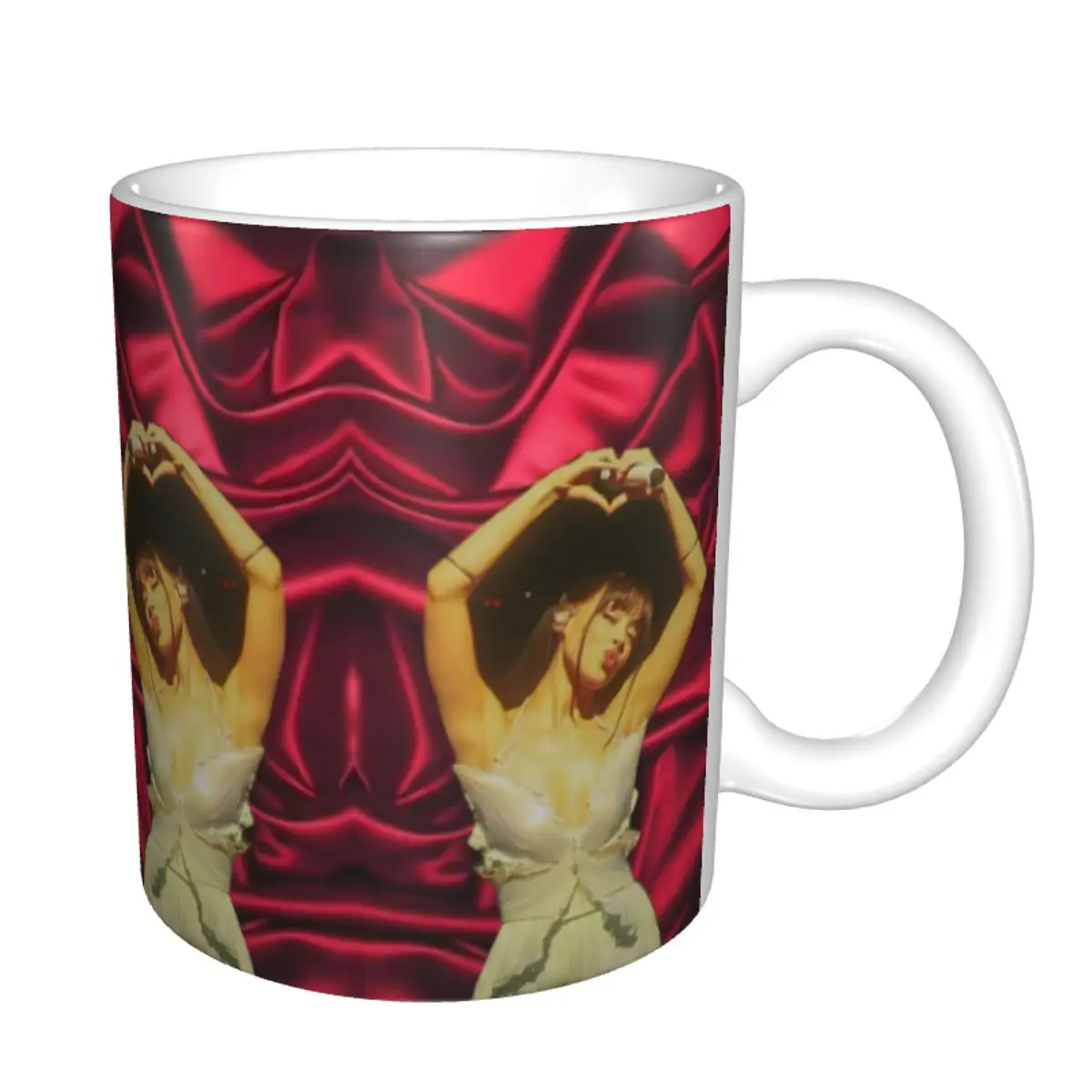 Custom A-Ayliva Cool Singer Coffee Mugs DIY Pop Music Ceramic Mug Cup Creative Present