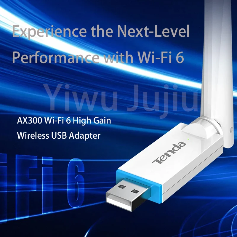 Tenda-ワイヤレスUSBアダプター,a2,ax300,wifi,6, 300mbps,高品質,6dBiネットワークカード