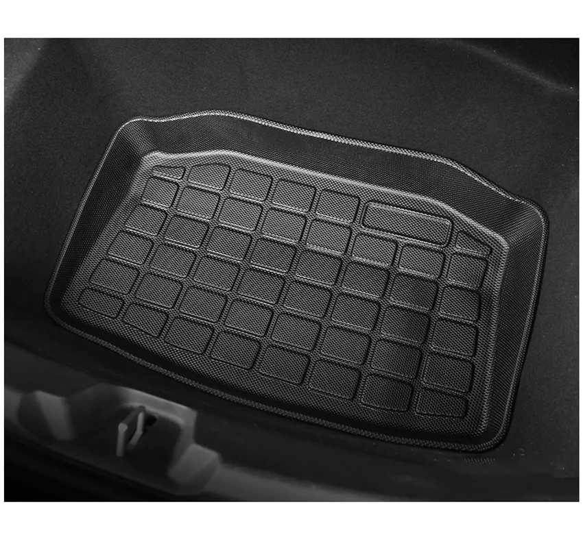 Per Tesla Model 3 2021-2023.10 tappetino per bagagliaio set di rivestimenti per carichi per tutte le stagioni vassoio di stoccaggio inferiore per