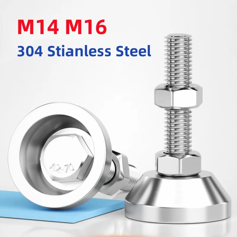 M14 M16 304 Stianless Steel Heavy-Duty Fixed Balance Feet For Mechanical Furniture Fixed Adjustment Feets