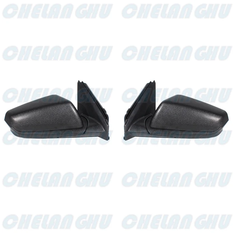 For Chevrolet Equinox/GMC Terrain 2018 2019 2020 2021 2022 1 Pair 5 Pins Satin Black Mirror Assembly With Heated Power Adjust