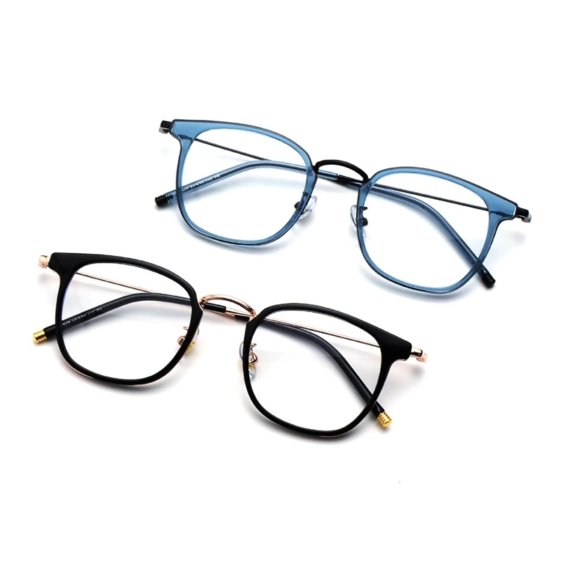 

OKH Fashion Polygonal TR Frame Anti-blue Glasses Frame Male Metal Korean Japanese Style Myopia and Blue Light Blocking