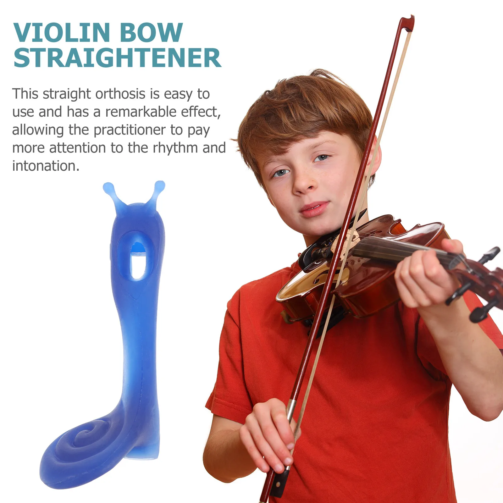 1Pcs Violin Bow Straightener Silicone Beginner Corrector Practice Guide Posture Corrector Violin Bow Holder Fiddle Training Tool