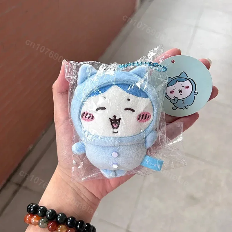 MINISO Chikawas Pajamas Plush Pendant Toy Fluffy Doll Stuffed Kawaii Anime Figure Plushie Peluche Bag Pendant For Kid Girl Gift