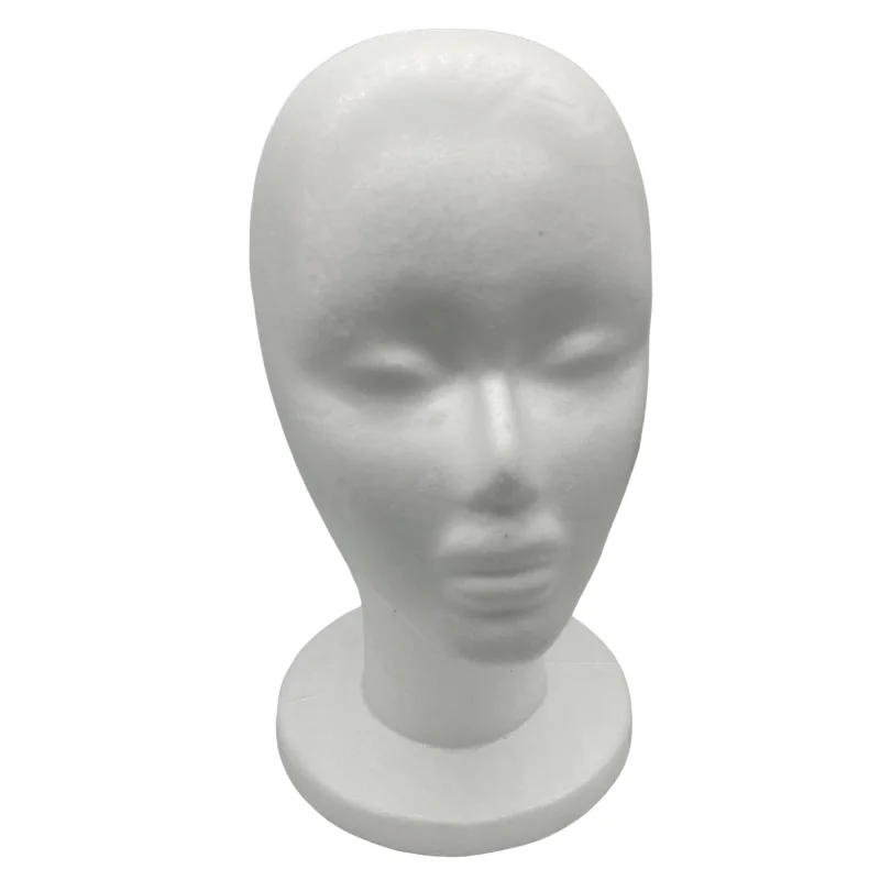 High Mannequin Head Polystyrene Foam Display Rack