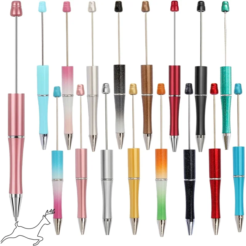 Ручки ручной работы из бисера, 16 цветов, набор «сделай сам», для школы, офиса, плавного письма, сменные чернильные стержни