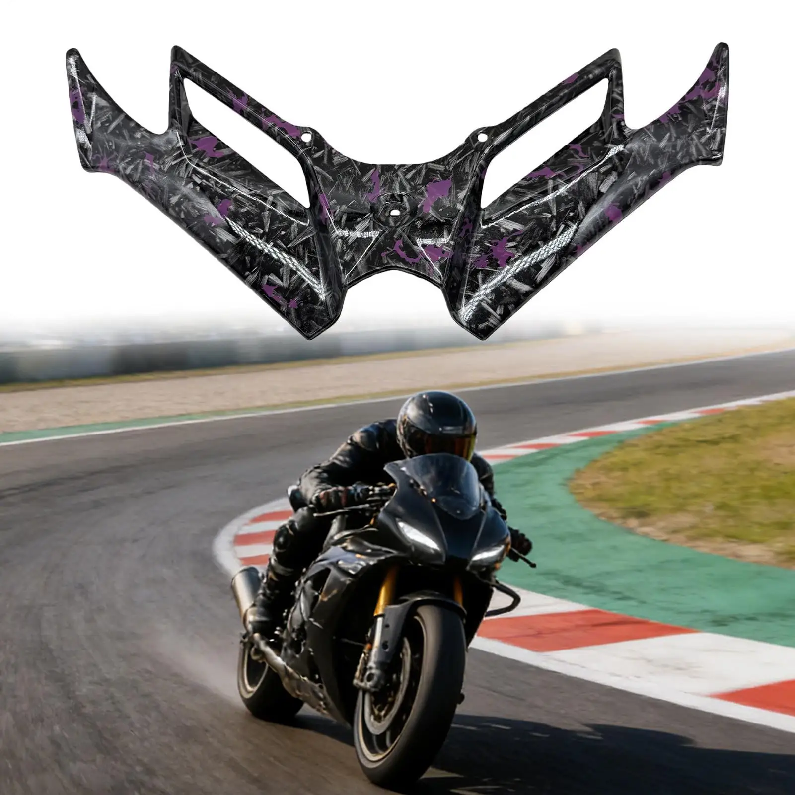 Motorcycle Front Fairing Winglet Aerodynamic Wing Cover Trim Spoiler Winglet Body Work Fairing For Suzuk Motorcycle Accessories
