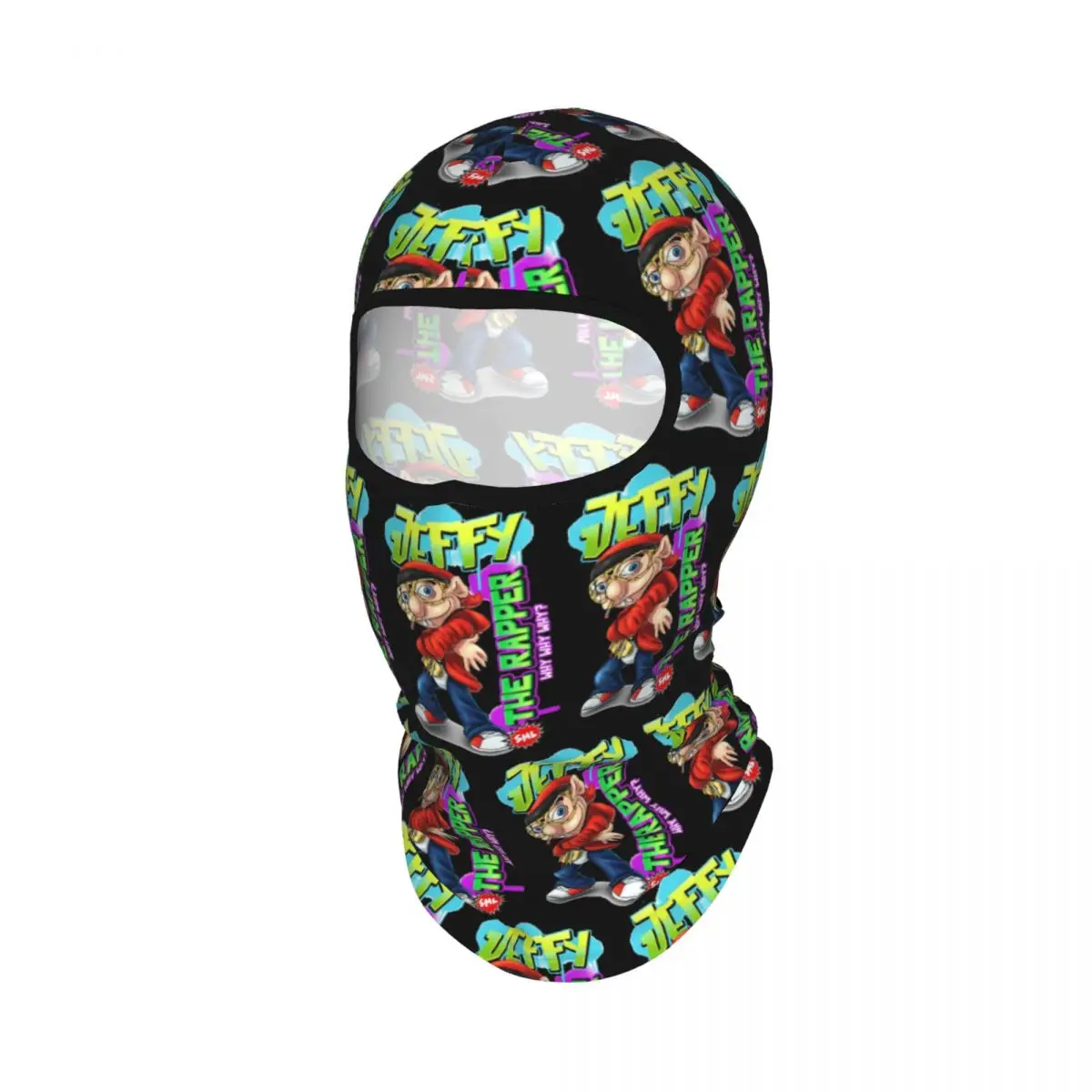 Jeffy The Rapper SML Character Breathable Thin Balaclava Full Face Mask Sun Protection Neck Gaiter For Motorcycle Fishing