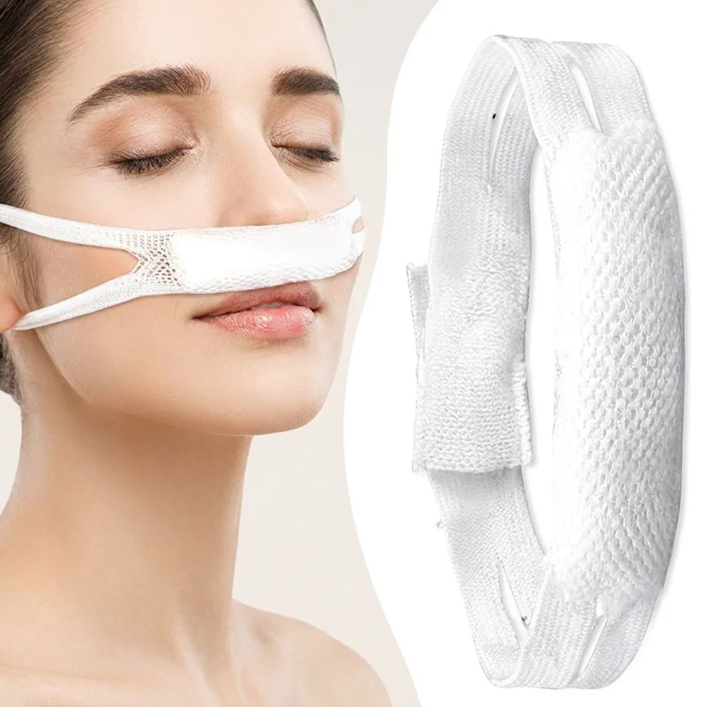 External Nasal Bandage, Stretchable Waterproof Elastic Bandage for Nasal Surgery, Made of Elastic Material with a Mesh Protrusion Design, Combining Both Aesthetics and Practicality, Suitable for Nasal Fixation, Post-Surgery, Rhinitis Care, and Daily Protection.