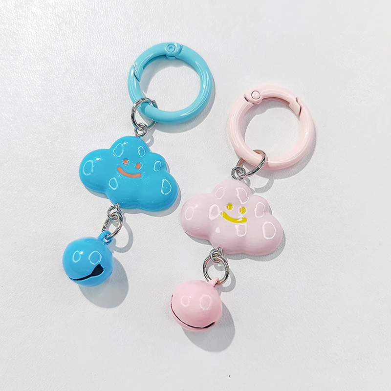 Kawaii Candy Color Wolken Sleutelhanger Schattige Cartoon Cloud Sleutelhanger Tas Hanger Hoofdtelefoon Decoratie Beste Vriend Geschenken