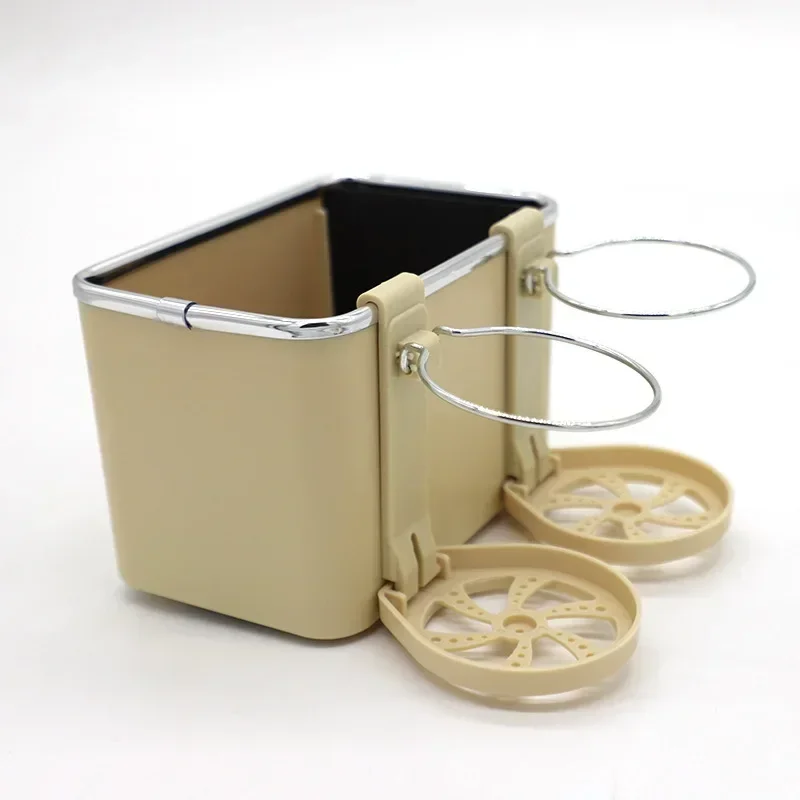 

Full New Car Tissue Box Leather Case Creative Cartoon Car Paper Wipes Cover Water Cup Drink Mobile Phone Stand Storage Box