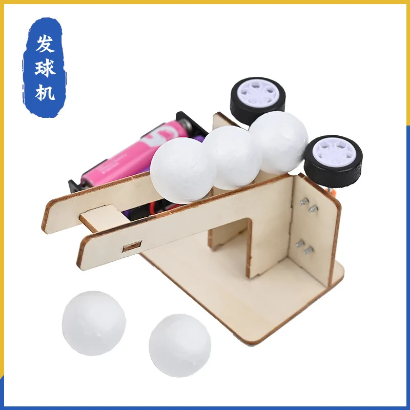 Kinder wissenschaftliches Lernspielzeug DIY automatische Ballmaschine kinetische Energieübertragung Experiment Stamm Bildung Requisiten