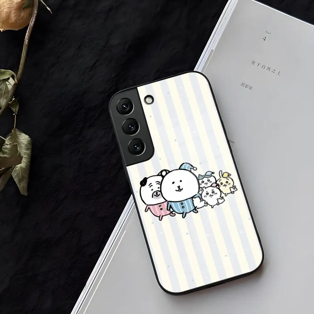 Japan Cute J-Joke B-Bear Phone Case Glass for Samsung Galaxy S21 S22 S20 S24 S23 Ultra Fe Plus A16 A34 A54 A24 A52 A53 M54 Coque