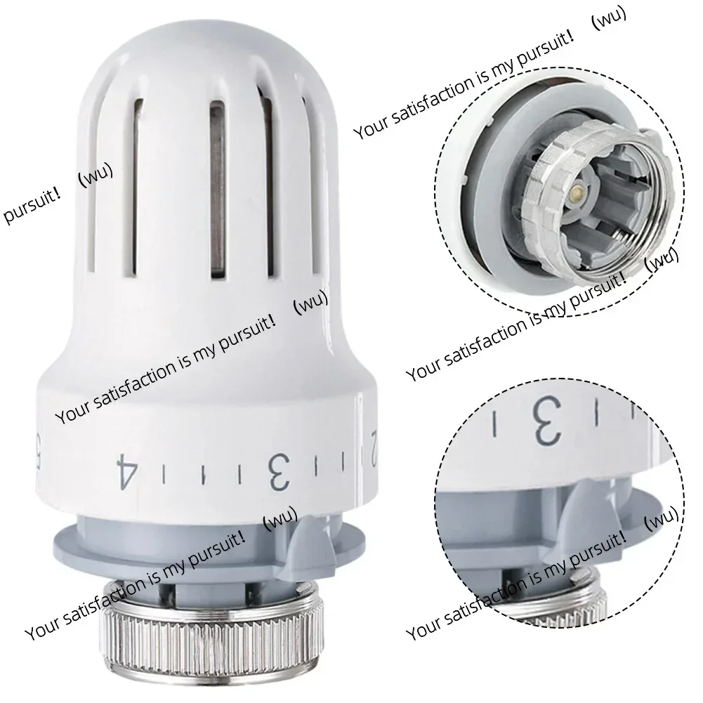 Control thermostatic radiator thermostatic valve head, automatic adjustment 8.7x3.4 cm, M30x1.5 threaded connection tool