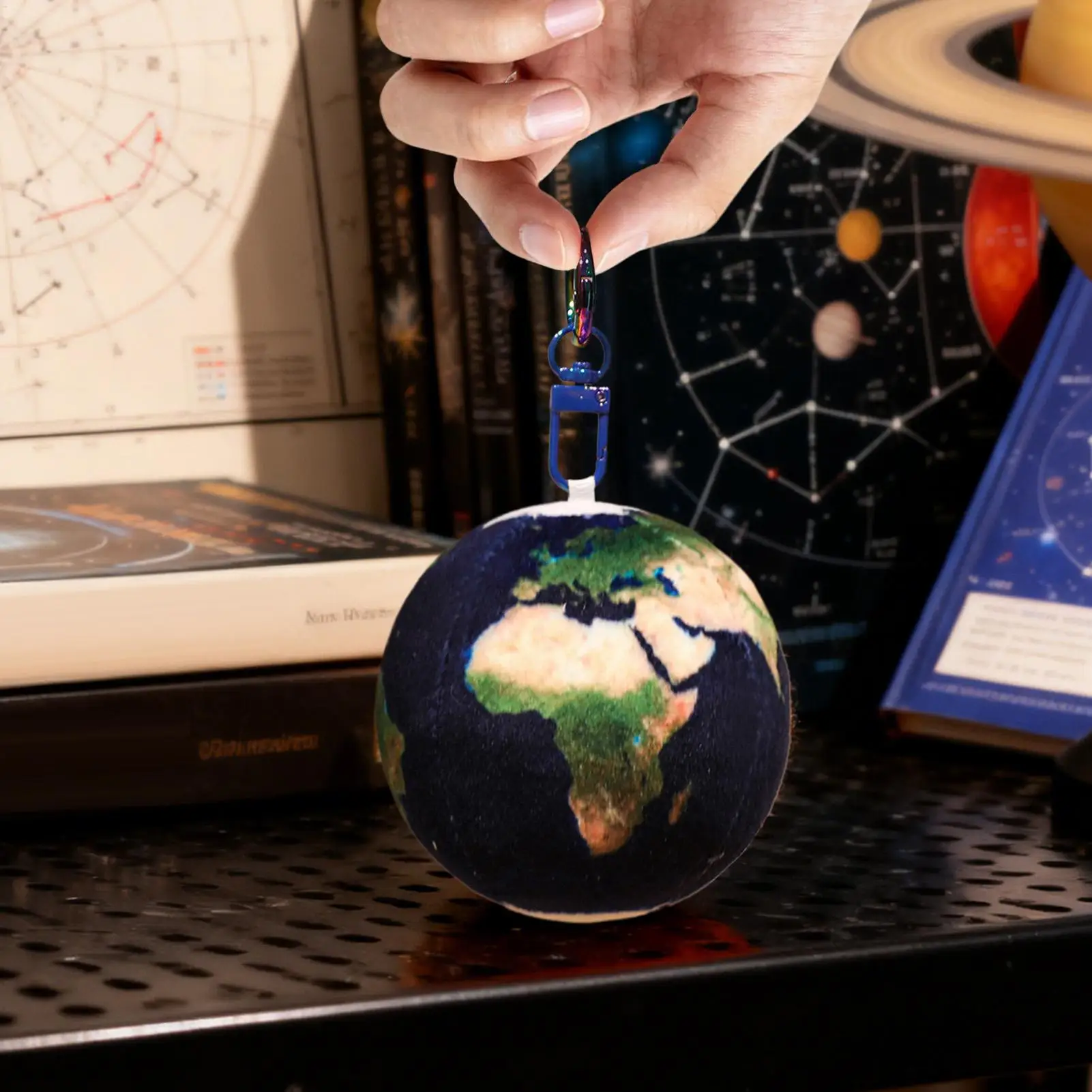 Decoración del sistema Solar, muñeco de peluche suave de 2,95 pulgadas, adornos de planeta de felpa colgables para bolso, monedero, joyería, billetera, mochila