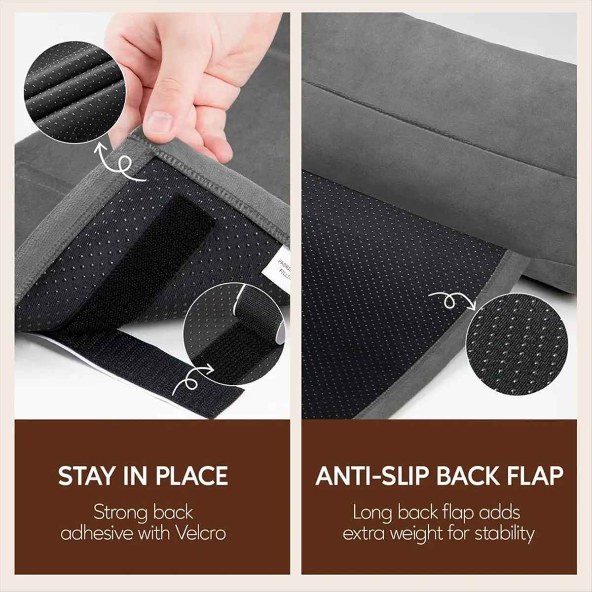 Neck Pillow for Recliner Chair, Adjustable Recliner Pillow for Headrest, Soft Velvet Non-Slip Head Pillow for Recliner A
