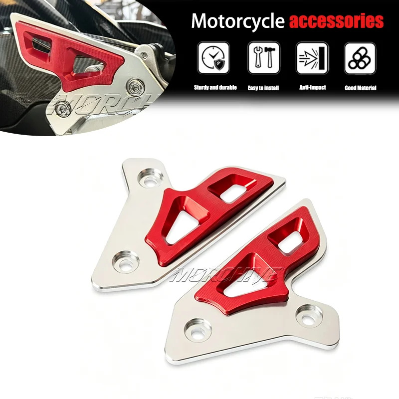 Motorcycle Accessories Footrest Pedal Foot Peg Heel Plates Guard Cover Protector Fit For CFMOTO 450SR 450srs 450sr 450 S R