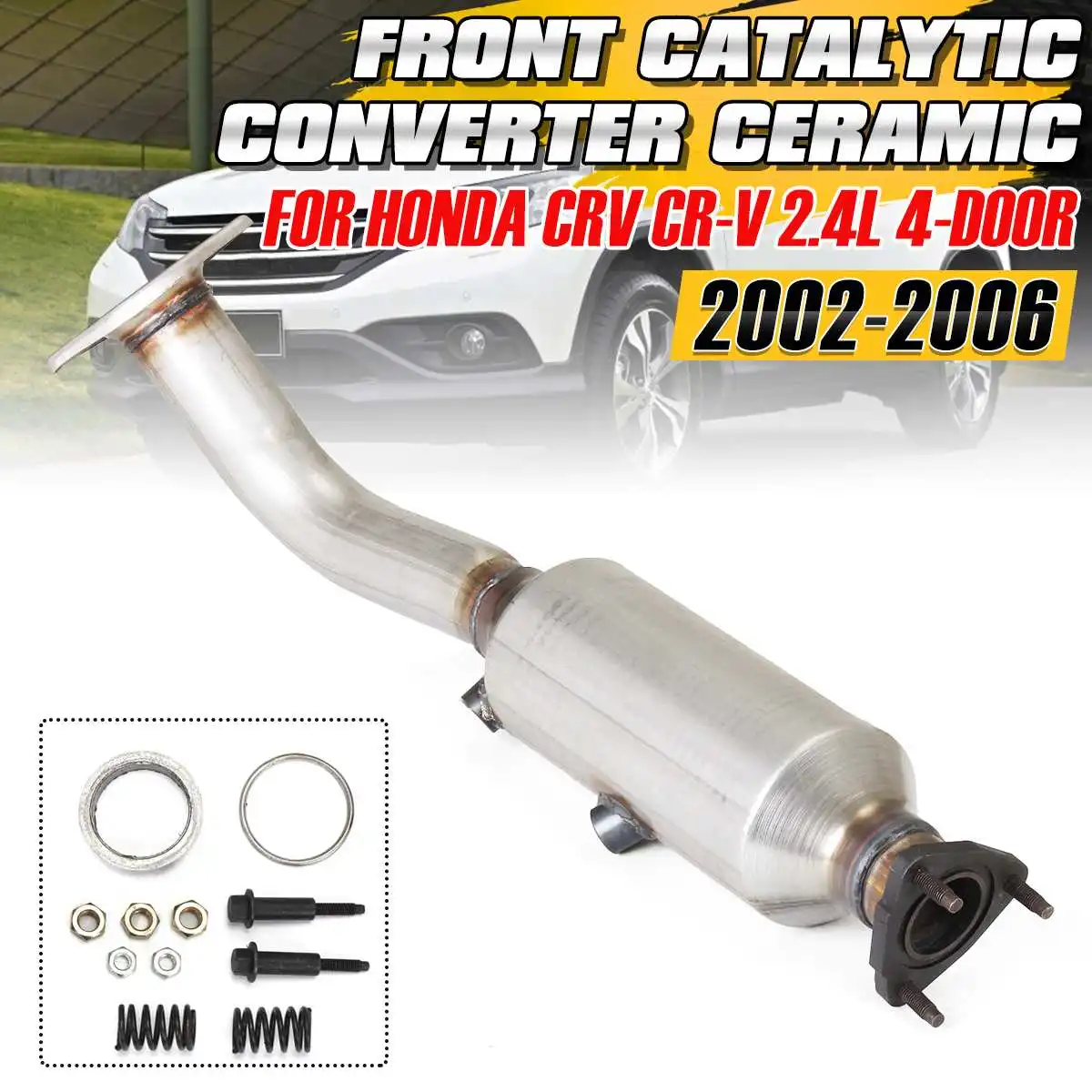 Catalytic Converter For Honda CRV CR-V 2.4L 2002 2003 2004 2005 2006 2007 2008 2009 Stainless Steel Exhaust Catalytic Converter