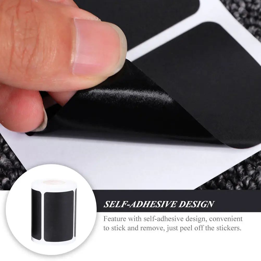 

2 Rolls Blackboard Labels for Jars Compact Bottle Labels Multi-Function Bottle Sticker Convenient Adhesive Label for Seasonings