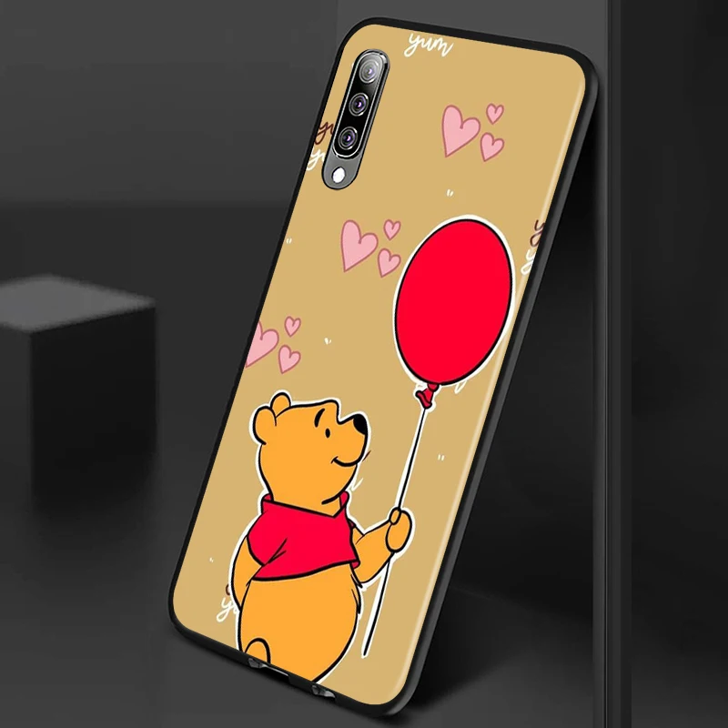 Disney Winnie Pooh Cartoon Telefoon Geval Voor Samsung Galaxy A9 A9S A8 A7 A6 A5 A3 2018 2017 2016 Plus siliconen Zachte Zwarte Cover