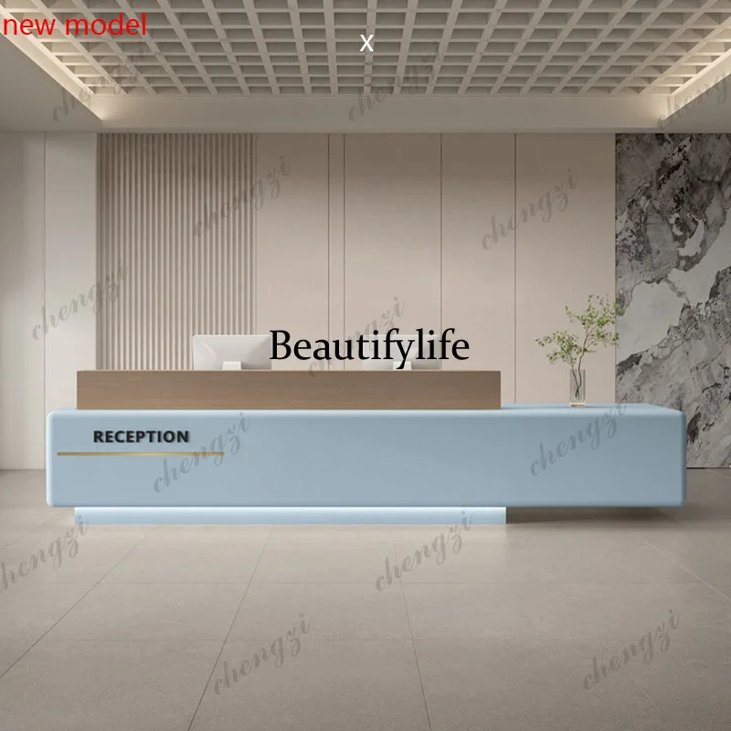 

Receptionist Customer Reception Desks Modern Elegant Service Counter Reception Desks Display Welcome Scrivania Office FurnitureN
