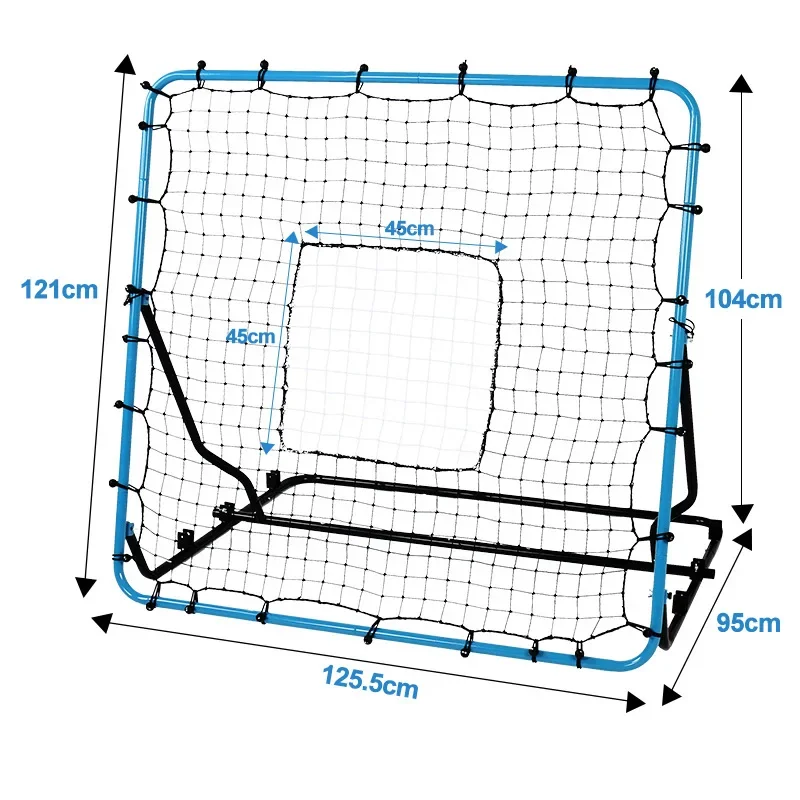 

Football practice net, iron frame, football training competition, knotless nylon net, outdoor sports, football rebound net