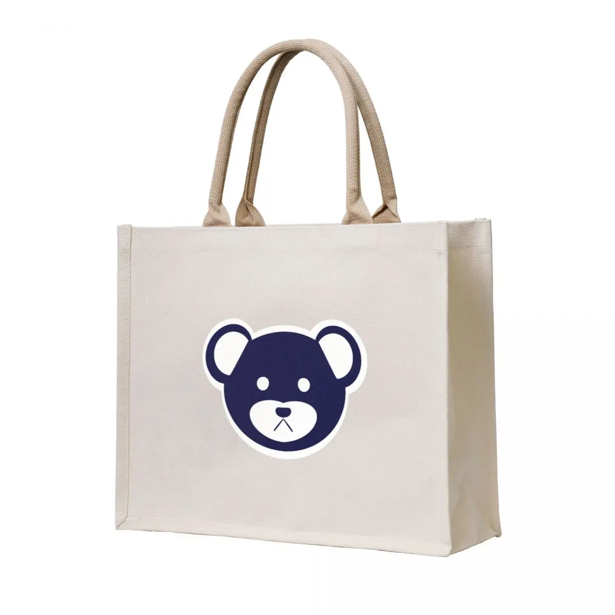 

Blue Bear Tote Bag bag for beach shopping bag logo sac pour femme Portable shopping