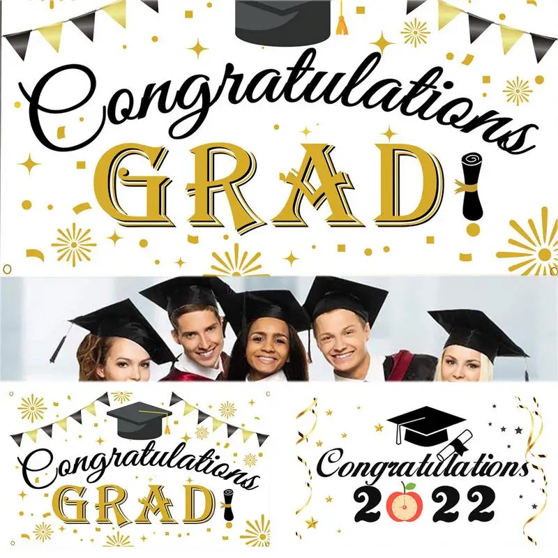 Class Of 2022 Congrats Grad Banner 71 X 40 Banner Graduation Decorations Backdrop Banner Photo Booth Props Party Decorations Pol