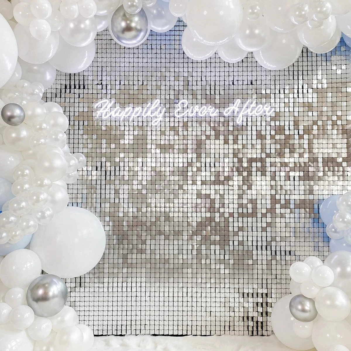 Party Hintergrund Vorhang Pailletten Hintergrund Hochzeit Dekor Baby Dusche Pailletten Wand Glitzer Hintergrund Vorhang Geburtstag Folie Vorhang