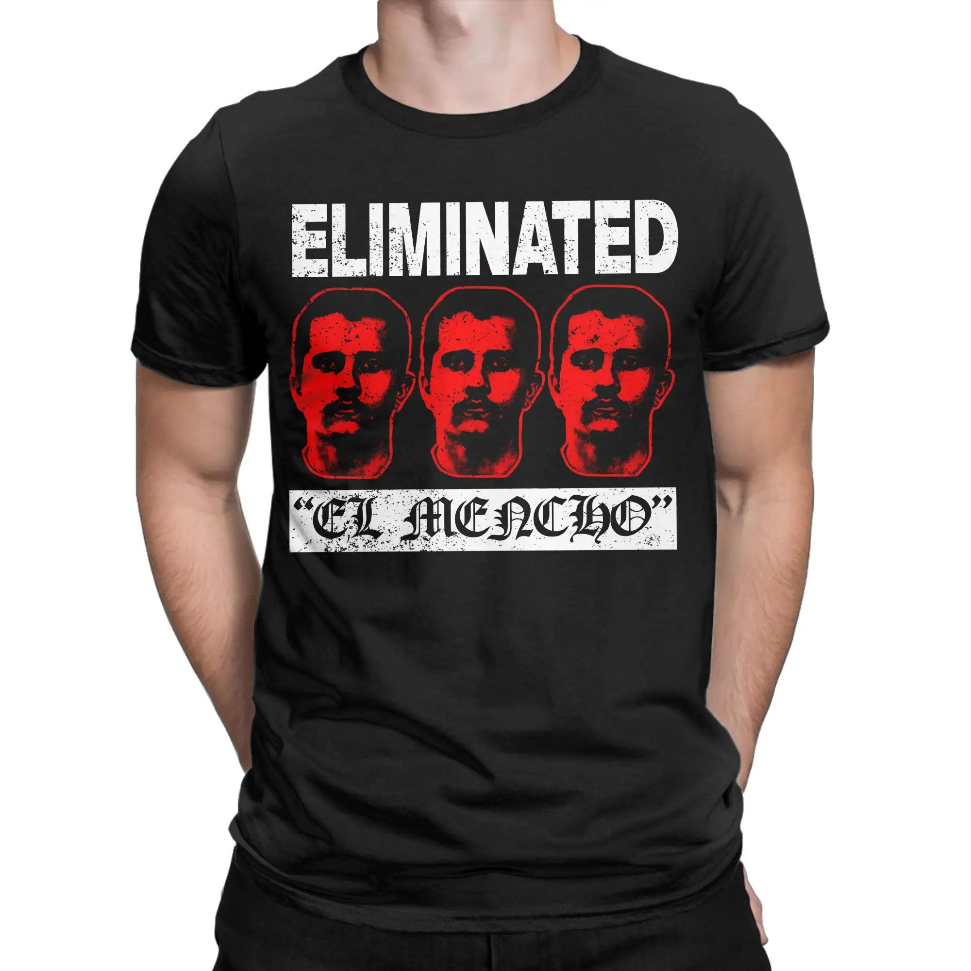 Винтажная футболка Summer Eliminated El Mencho, хип-хоп футболки, хлопковая футболка для мужчин, забавная одежда с короткими рукавами в стиле Y2K