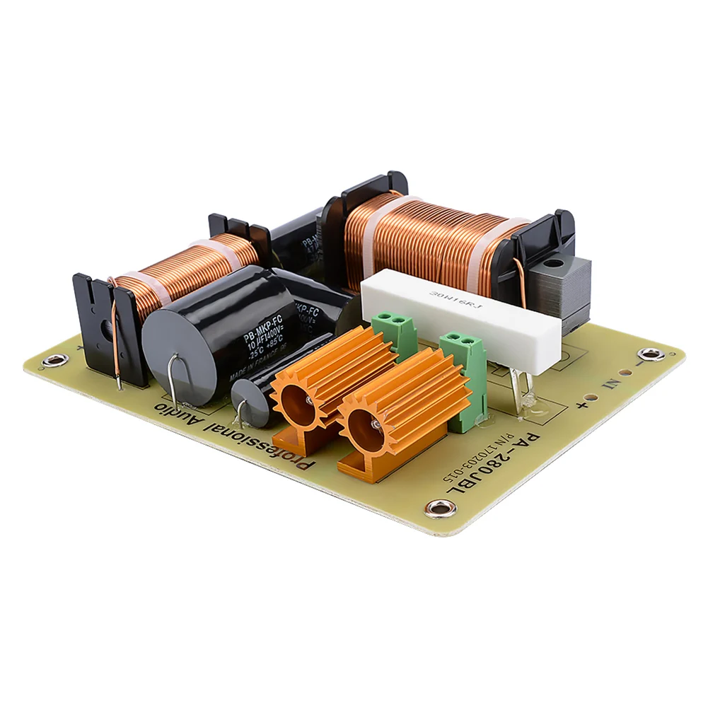 

N93R 2 Way Audio Crossover Tweeter Bass Speaker Crossover Professional Frequency Divider Stage Filter For 15 Inch Speaker