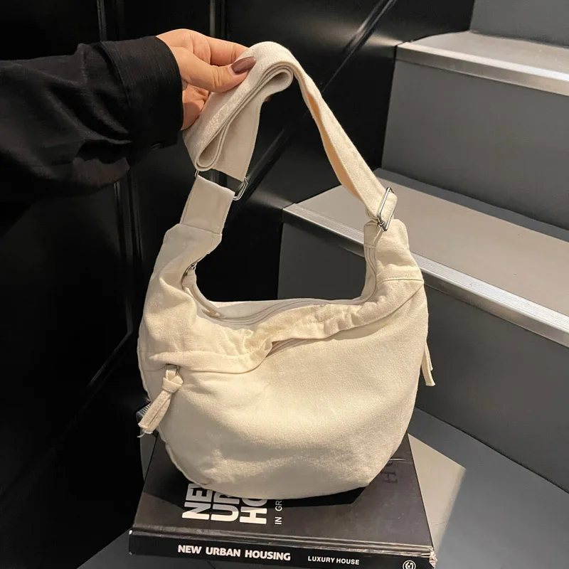 

Женские холщовые сумки большой емкости, женские сумки через плечо высокого качества, повседневная женская сумка через плечо на молнии