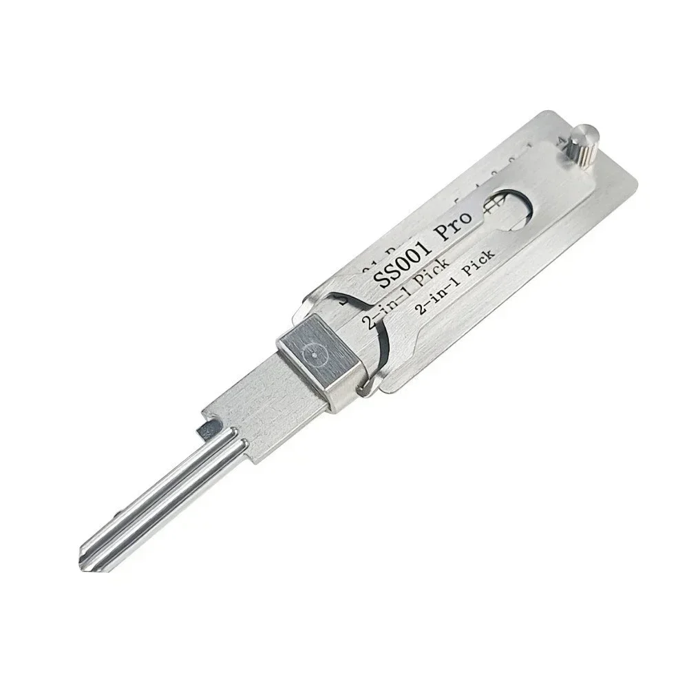 2-in-1 Edelstahl-Meisterschlüssel-Decoder S001 PRO für Zugangstüren und Verschiedene Schlossformen, Schlossöffner-Set – Detail 9
