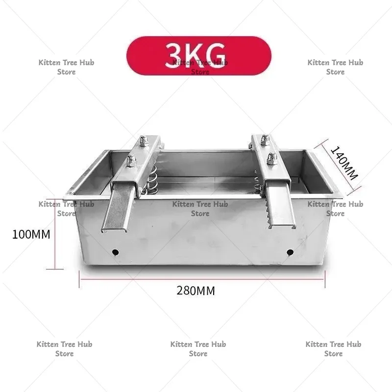 1.5/2/3/4kg Double Pressure Stainless Steel Meat Press Mold - Spring Type for Ham Bacon Raw Meat