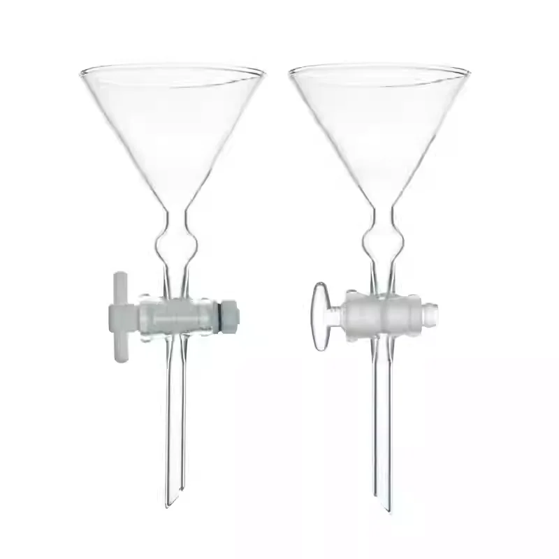 Fine sand separation funnel glass triangle fine sand flour funnel measuring flour sand content glass funnel