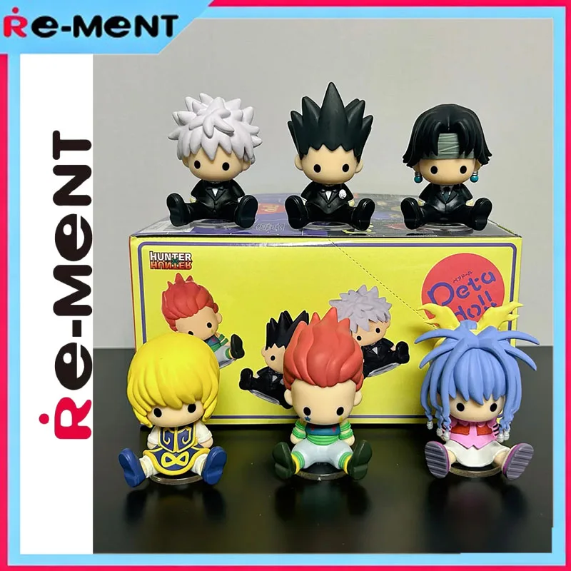 

Оригинальная коллекционная мини-фигурка Rement Kawaii Hunter x Hunter Petadoll Yorknew City Collection, милый сидячий дизайн, в слепой коробке