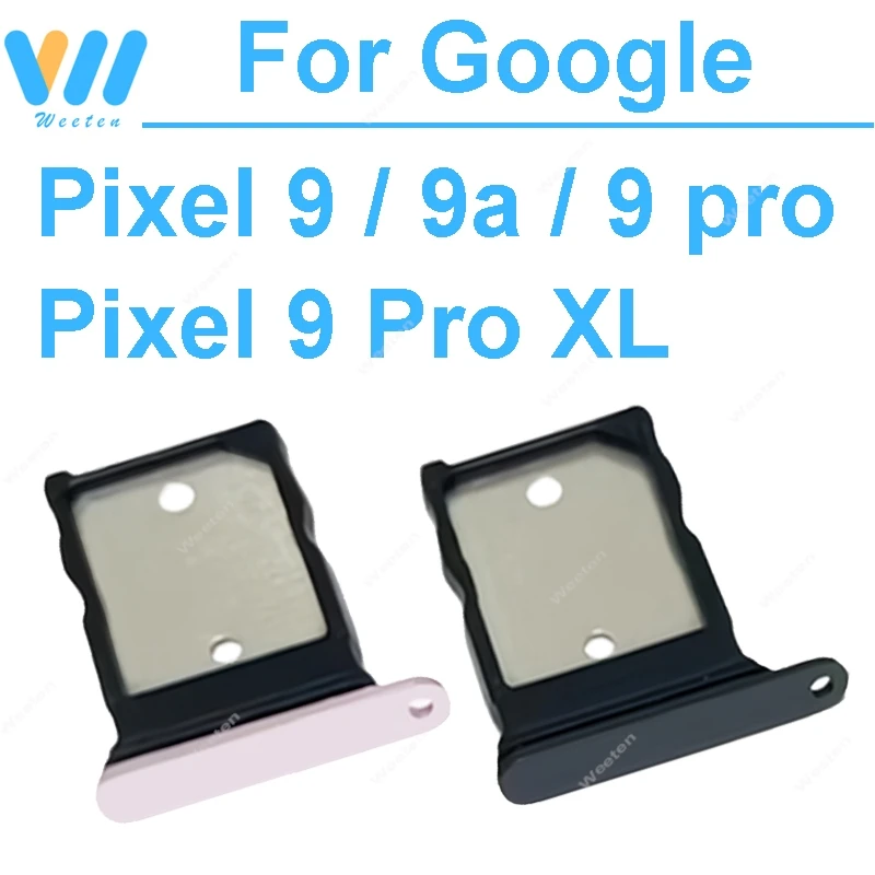 Для Google Pixel 9 / 9a / 9 Pro / 9 Pro XL: лоток для SIM-карты с инструментом для извлечения SIM-карты, держатель слота для SIM-карты, восстановленные запасные части