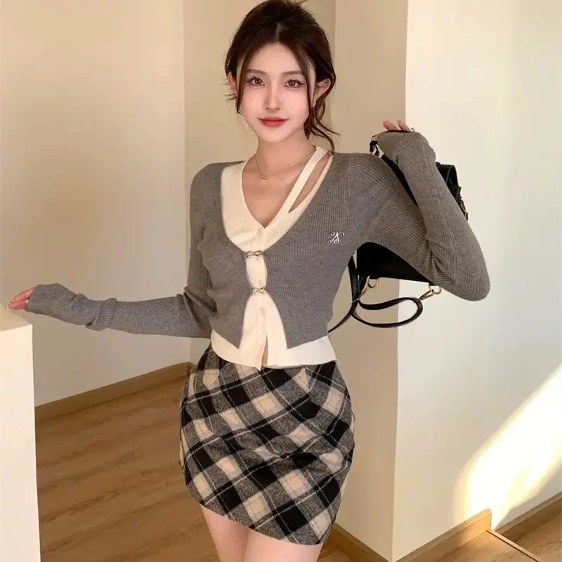 

Свитера Джемперы Кардиганы Женский кардиган Yk2 Хлопок с абстрактным принтом Обычный сад Вечеринка Cottagecore Романтический женский сладкий BF