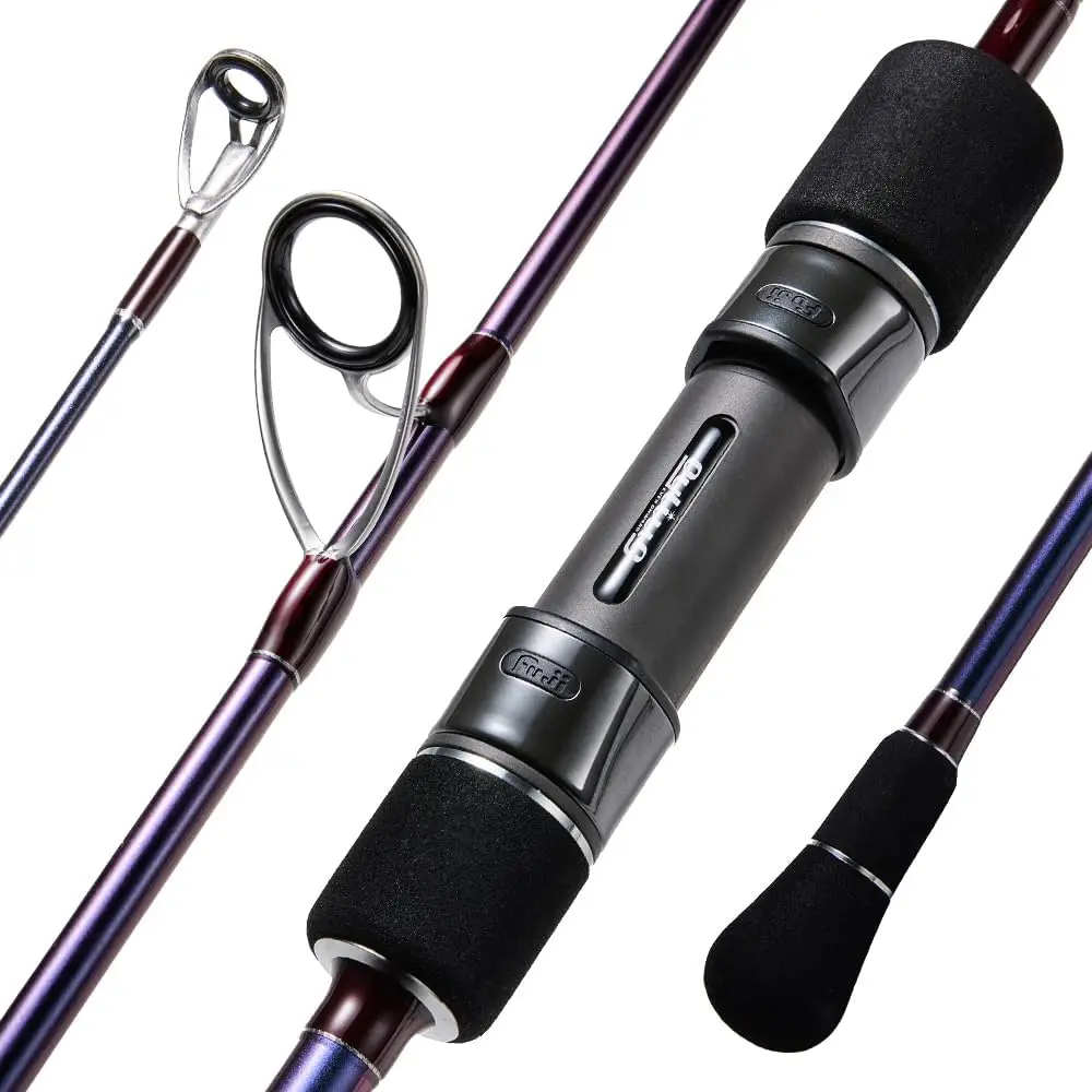 Offshore & Deep Sea Fishing Rod, 2-Piece Slow Jigging Rod with High-Quality Guides and Carbon Fiber Blank, Split Rear EVA Handle
