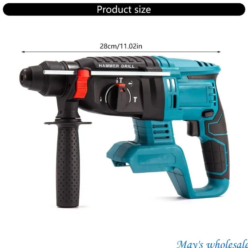 Trento perfuração martelo elétrico sem pincel sem pincel Hammer Hammer sem fio Ferramenta perfuração martelo 448a
