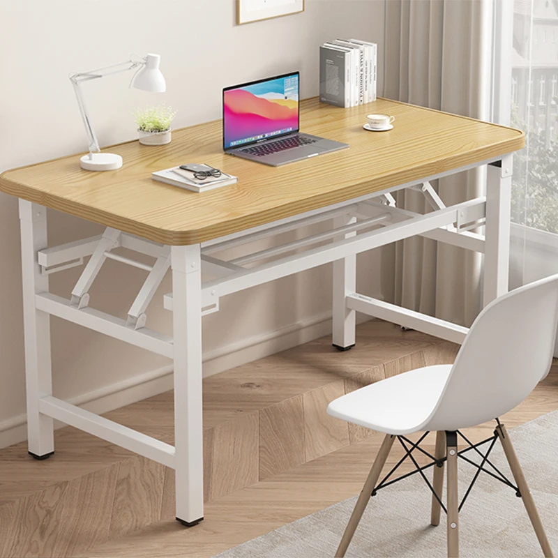 طاولة ألعاب قابلة للطي لغرفة المعيشة، أرفف دراسة للطلاب، مكاتب كمبيوتر قائمة للقراءة، أثاث منزلي من Escritorios #4