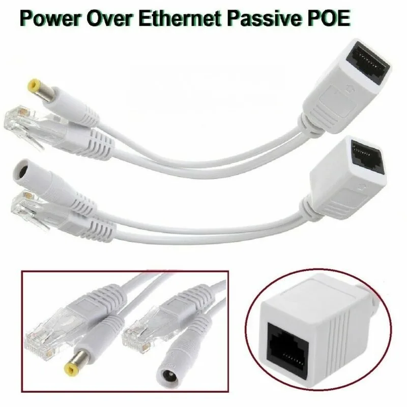 POE Cable Passive Power Over Ethernet Adapter Cable POE Splitter RJ45 Injector Power Supply Module 12-48v For IP Camea