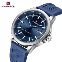 NAVIFORCE, reloj de negocios para hombre, relojes de pulsera con correa de silicona, relojes casuales de cuarzo para hombre, reloj Original luminoso resistente al agua con fecha
