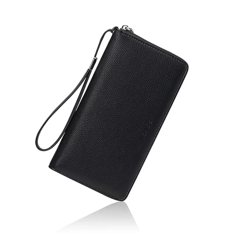 Unisex Women's Long Wallet for Men Business ID Credit Card Holder Girl Gift RFID Blocking Clutch Organizer Zipper Leather Purses