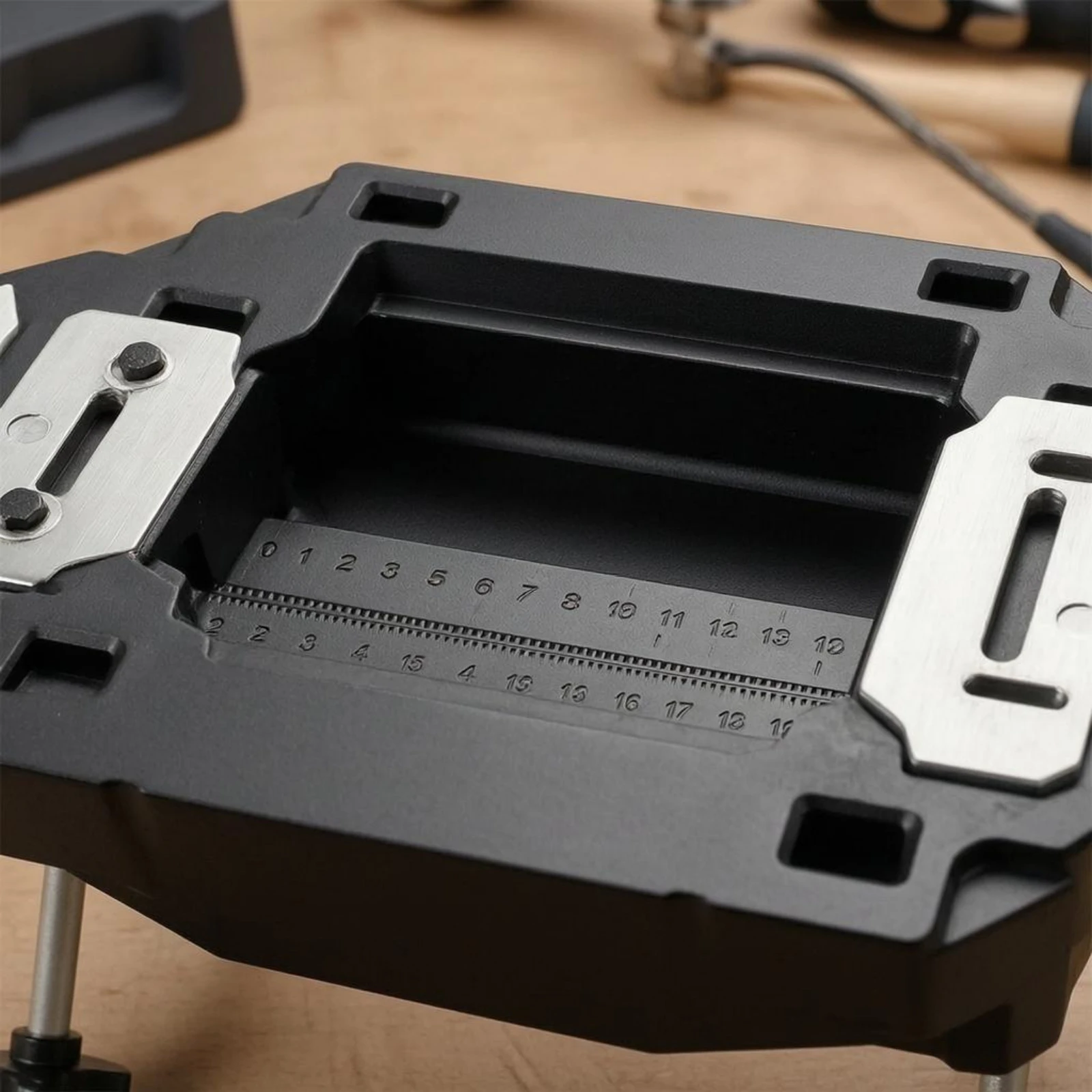 Hinge Drilling Jig Clamping Plates Hinge Positioning Jig Hardware Tool Controlled Depth Clean Cuts