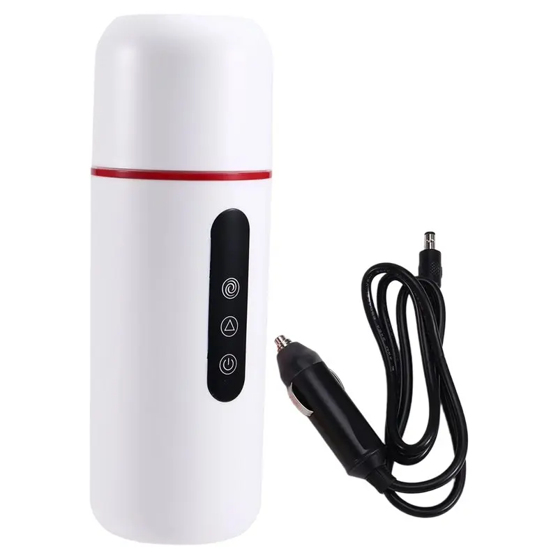 ABVI-Electric Travel Kettle Insulated Cup, High-Looking Stainless Steel Bounce Cup, Large Capacity Car Water Cup 304